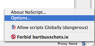 NoScript - Edit Settings Step 1