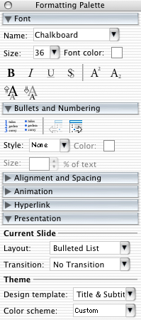 MS PowerPoint Mac - \u00e2\u20ac\u02dcInspector\u00e2\u20ac™