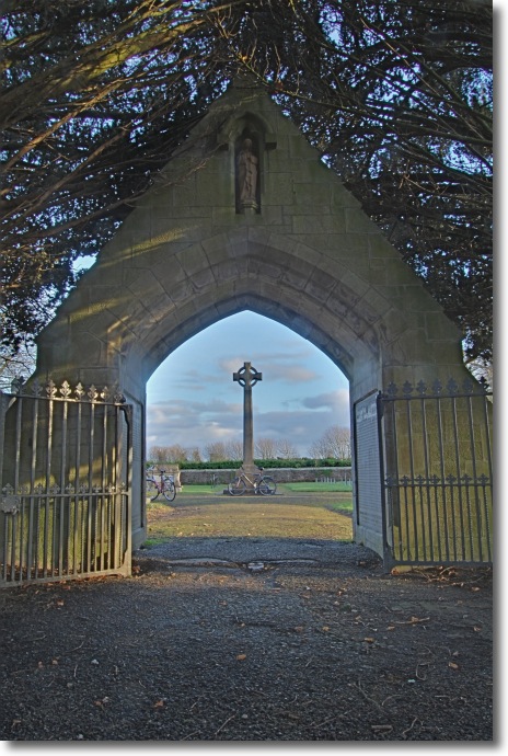 A view into the College Cemetery, St. Patrick's College, Maynooth, Ireland