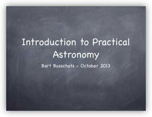 Instroduction to Practical Astronomy