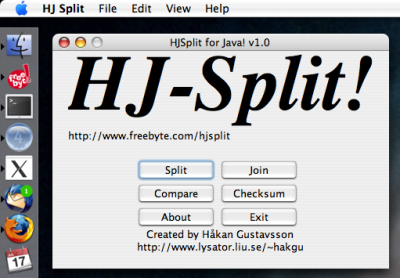 HJ Split OS X App