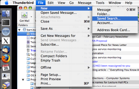 Thunderbird - Create Smart Folder - Step 1