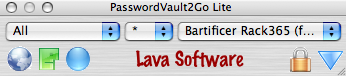 PasswordVault2Go - Main Window (Collapsed Version)