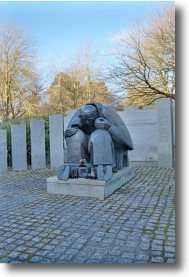 Statue of Pope JPII outside Library, NUI Maynooth, Maynooth, Ireland