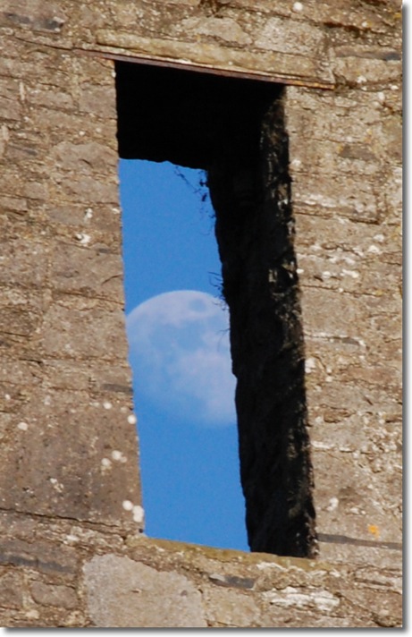 The Moon Through a Window (200mm cropped)
