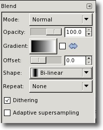 Tilt-Shift Photography Demo - Blend Tool Configuration