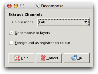 Decompose to LAB Layers