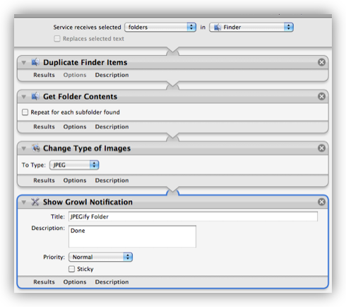 Example Workflow to convert folder of images to JPEGs