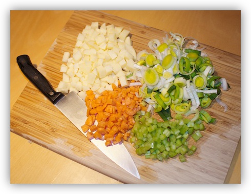 Finely Chop The Rest of the Veg