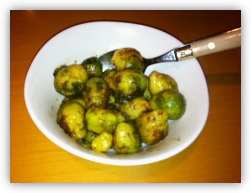 Brussels Sprouts with Butter & Nutmeg