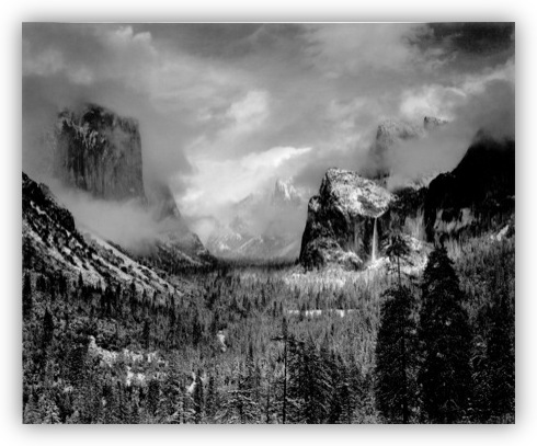 Ansel Adams - Yosemite Valley Clearing Winter Storm (1942)