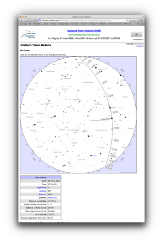 Heavens-Above.com - Sample Map