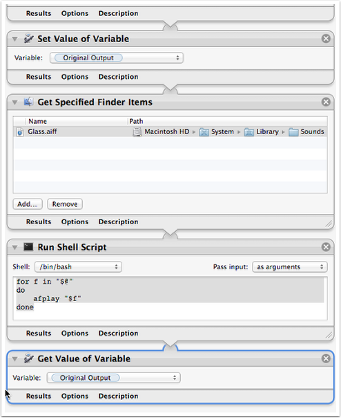 Load Original Output From Variable