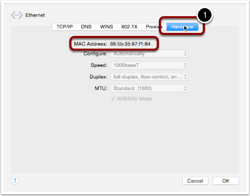OS X Find MAC (2 of 2)