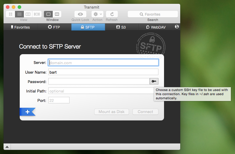 Transmit SSH Key Support