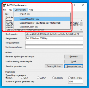 Generating SSH Keys on Windows with PuTTYgen : Bart Busschots